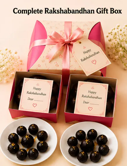 TRUFFIT Rakshabandhan Gift Box – 10 Healthy Handmade Truffles